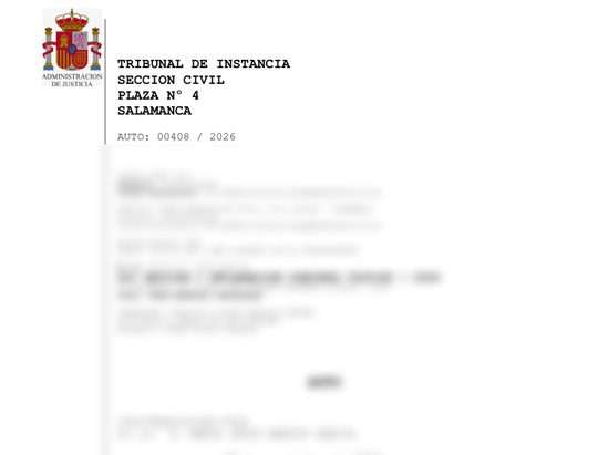 Home | Recupera tu dinero 17 Cabecera del auto 408/2026 (Tribunal de Instancia de Salamanca) de exoneración de deudas, sin datos personales