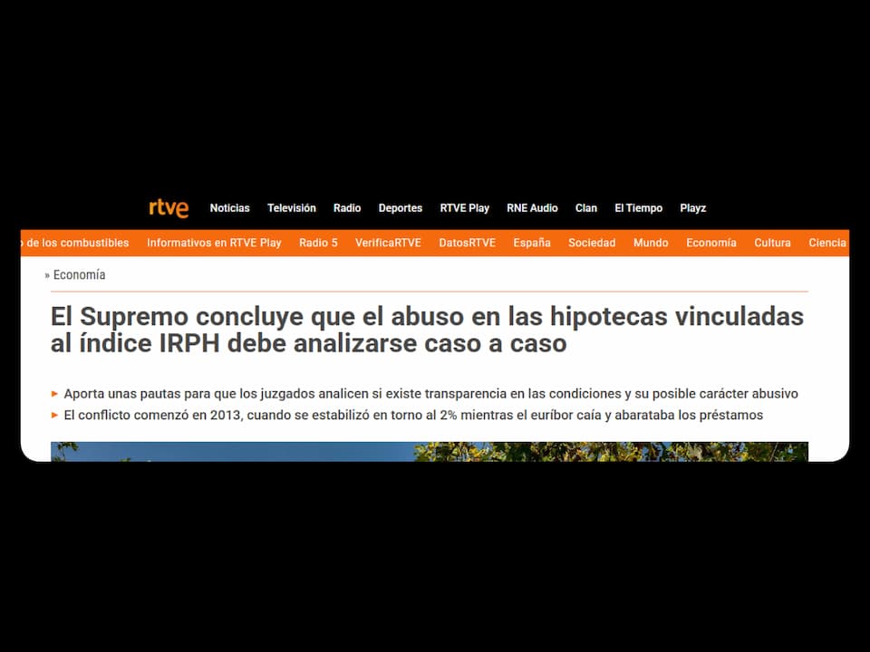 irph hipotecas noticia